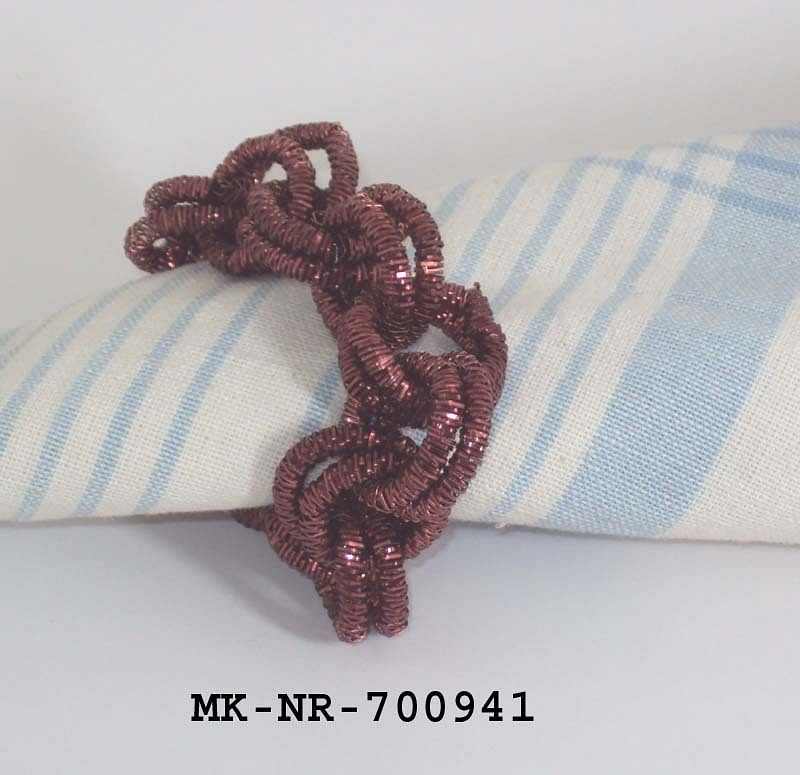 MKI Copper Metal Napkin Rings