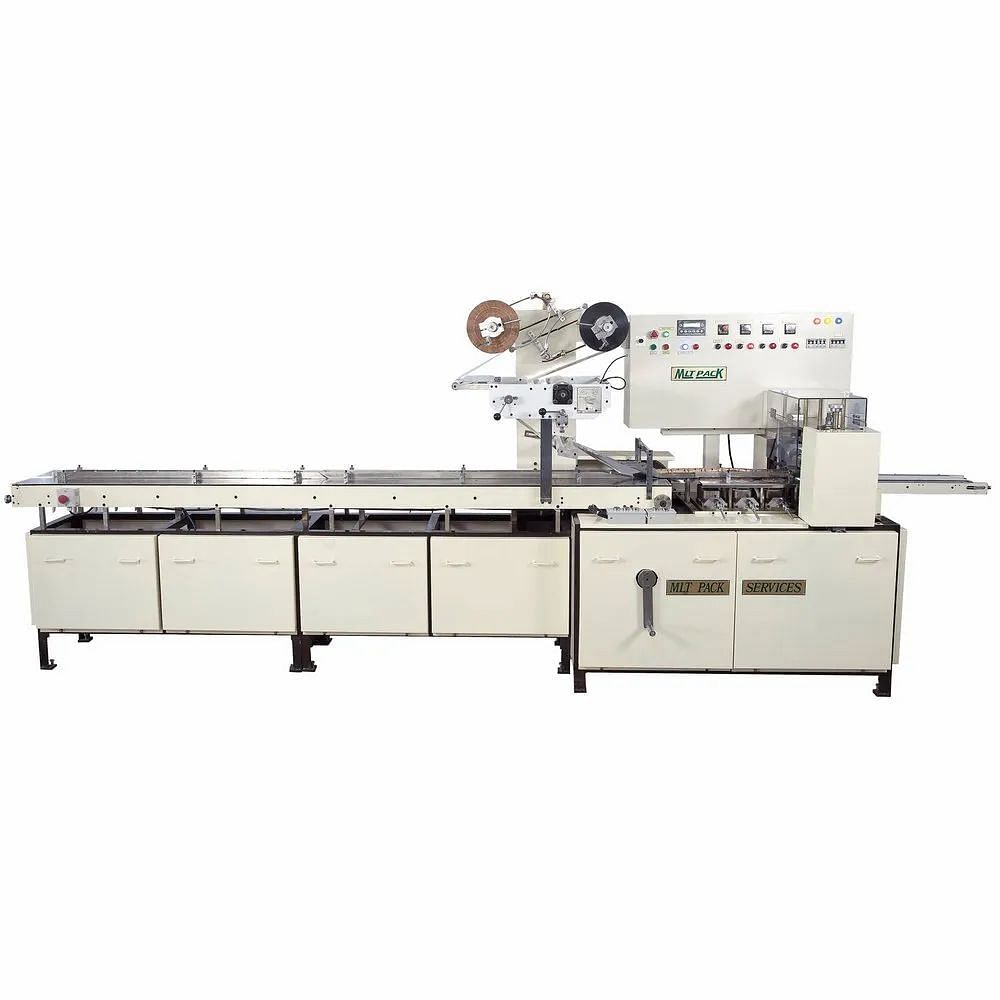 MLT Pack Soan Papdi With Tray Packaging Machine, Voltage: 440 V