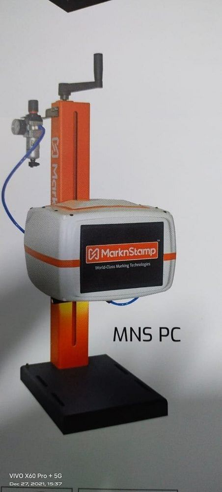 MNS Metal Dot Pin Marking Machine Lcd Type, .3 MM, Air Power Request: 6 Bar