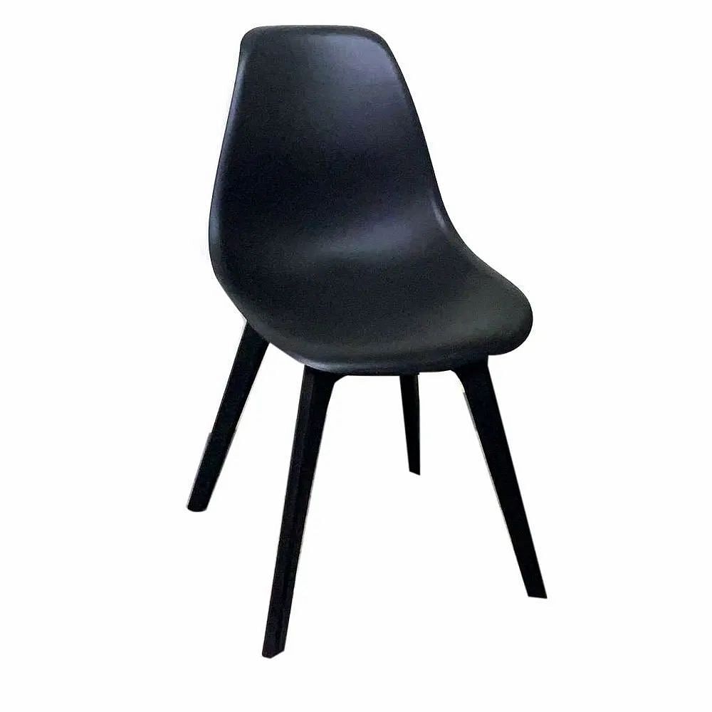 Modern Plastic Cafe Chair, Black, Seating Capacity: 1