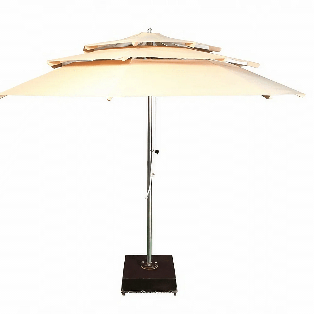 Modern Round Three Tier Outdoor Umbrella