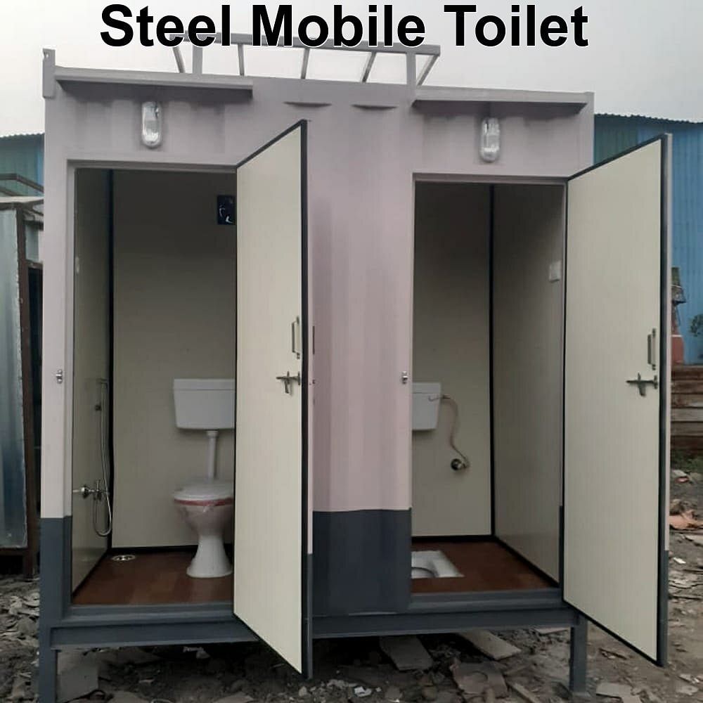 Modular Steel Mobile Toilet, No. Of Compartments: 2