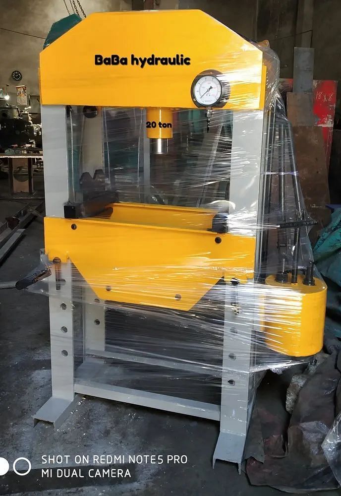 MS Baba Yellow 20 Ton Manual Hydraulic Machine