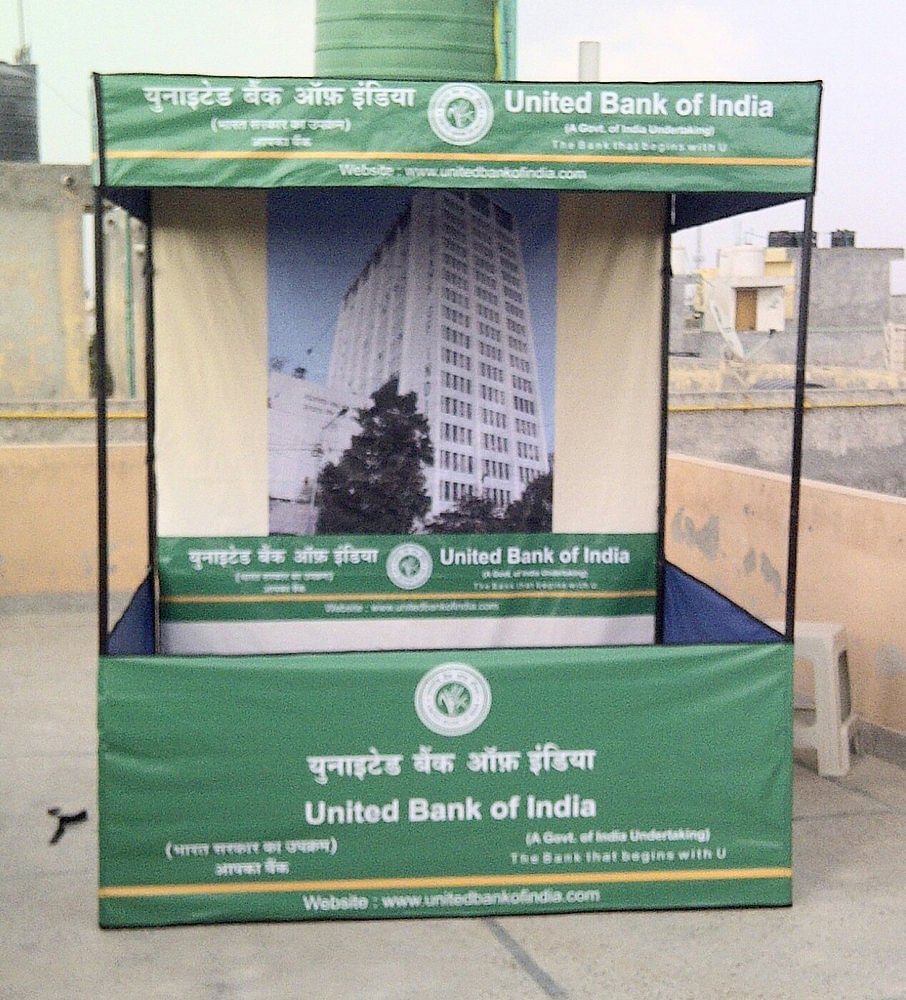 MS Multicolor United Bank Of India Canopy Kiosks, For Advertising Tent, Thickness: 25