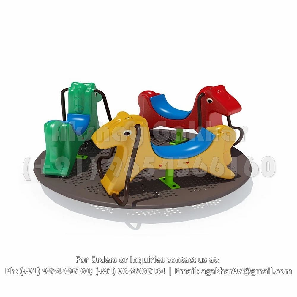 Multicolor FRP Merry Go Round