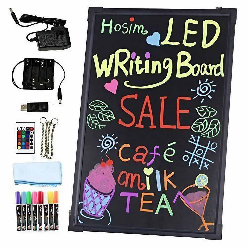 Multicolor LED Writing Menu Board Neon, For Standard