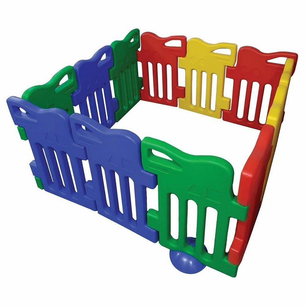 Multicolor Plastic 2 IN 1 PLAYPEN BALLPOOL AND FENCE, in Indoor