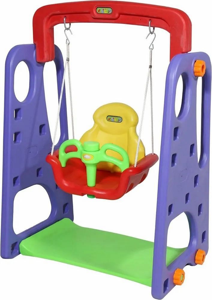 Multicolor Plastic Park Swing, Seating Capacity: 1