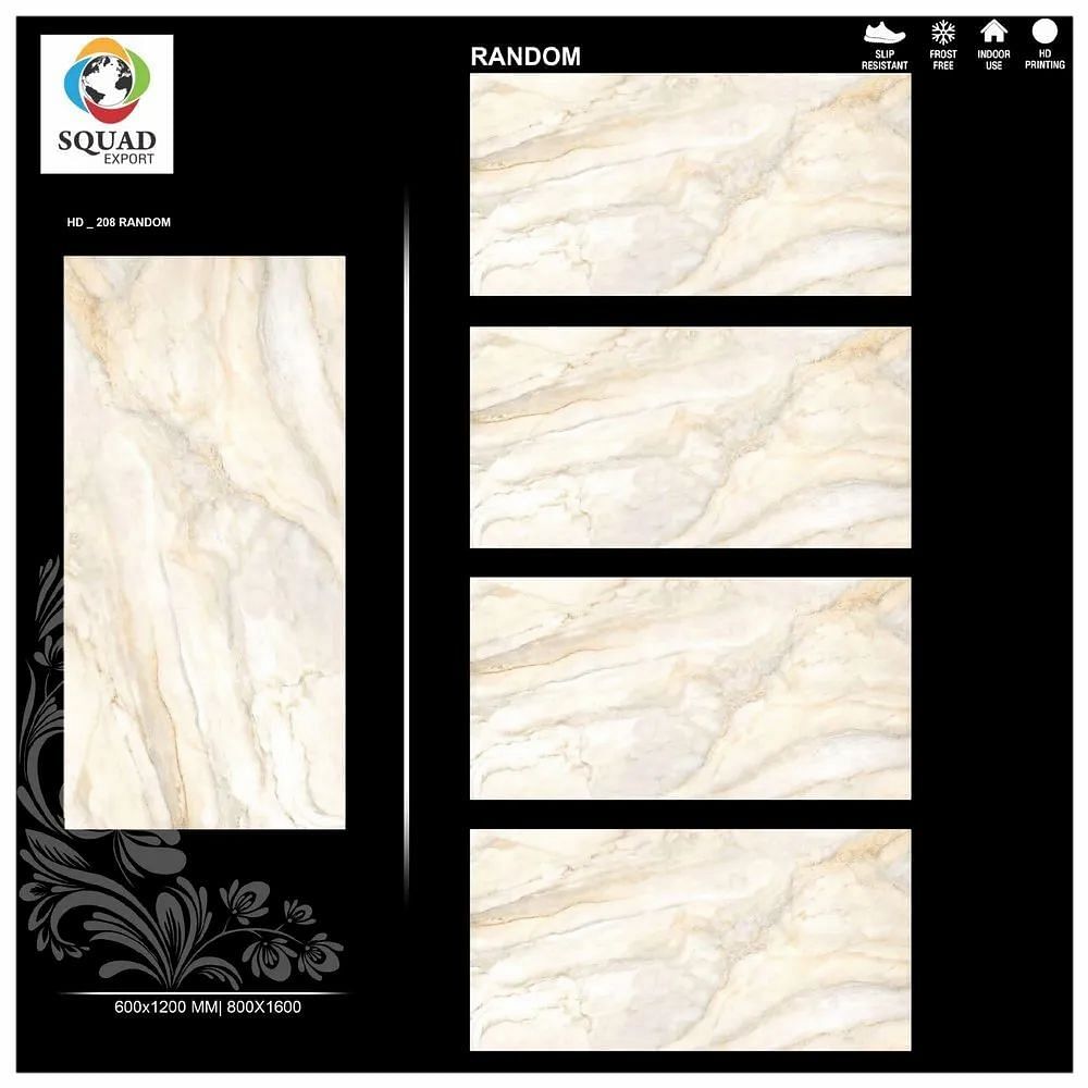 Multicolor Polished Digital Printing Porcelain Floor Tiles, Thickness: 5-10 Mm, Size: 60 * 120 In Cm