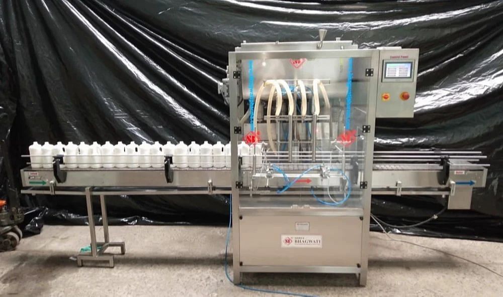 Multipack Machines Automatic Lubricant Oil Bottle Filling Machine