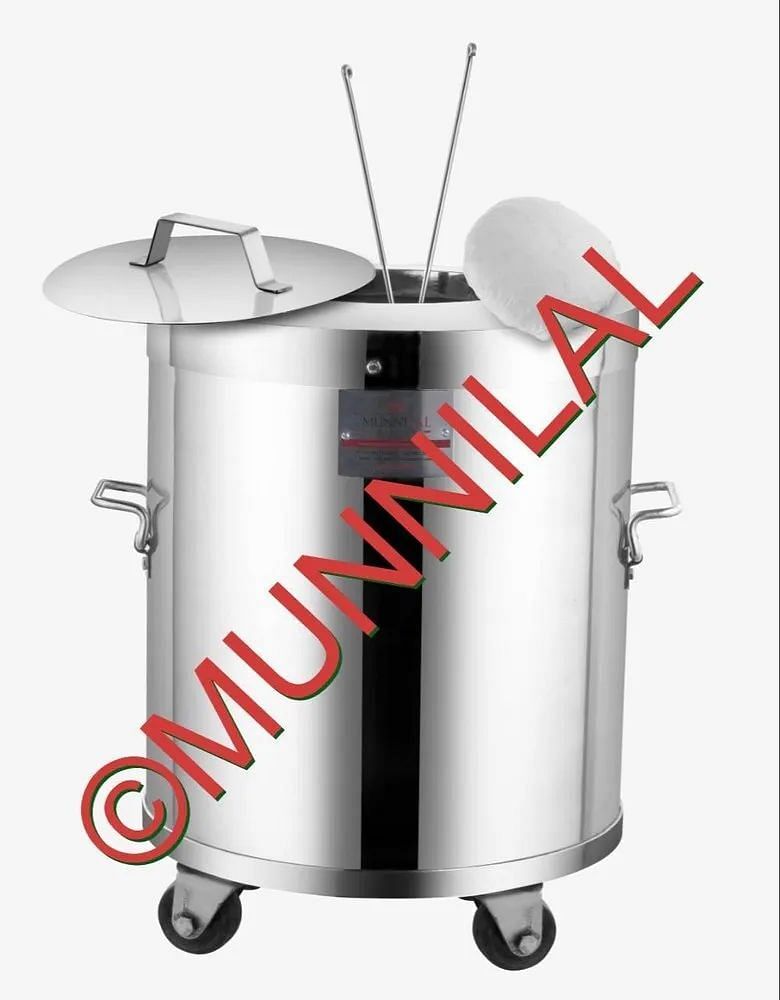 Munnilal Tandoors LPG Round Stainless Steel Tandoor, For Restaurant