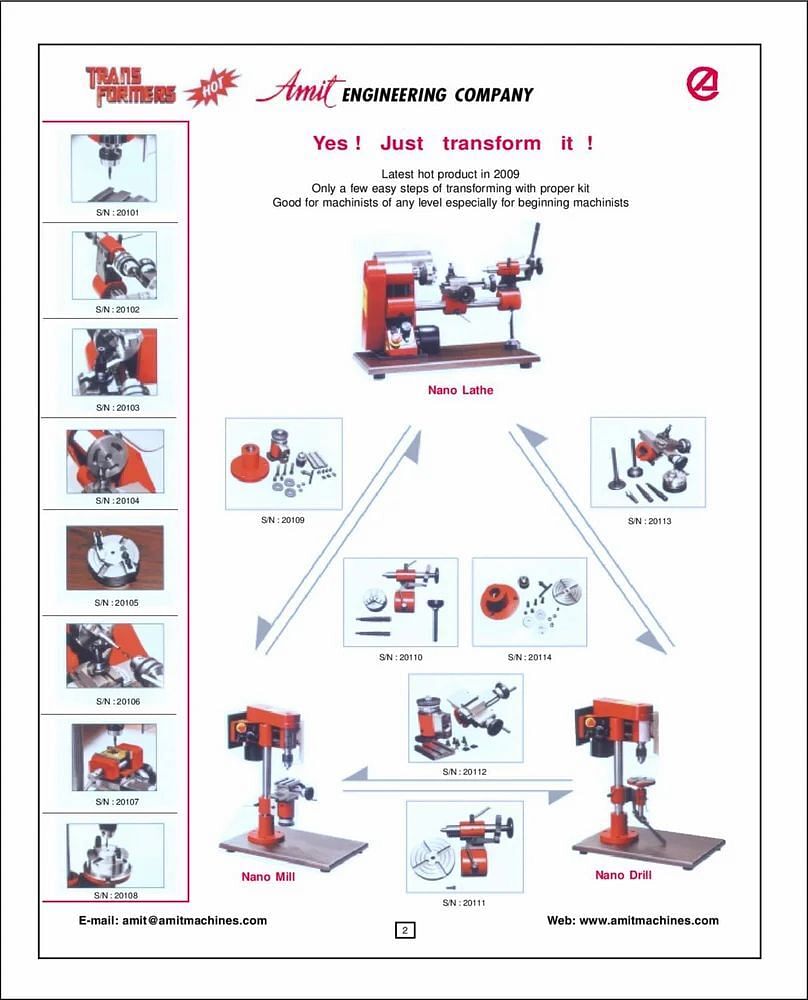 Nano Lathe Machine, Range of Spindle Speeds: 100-4500 Rpm + 10%, NL 1