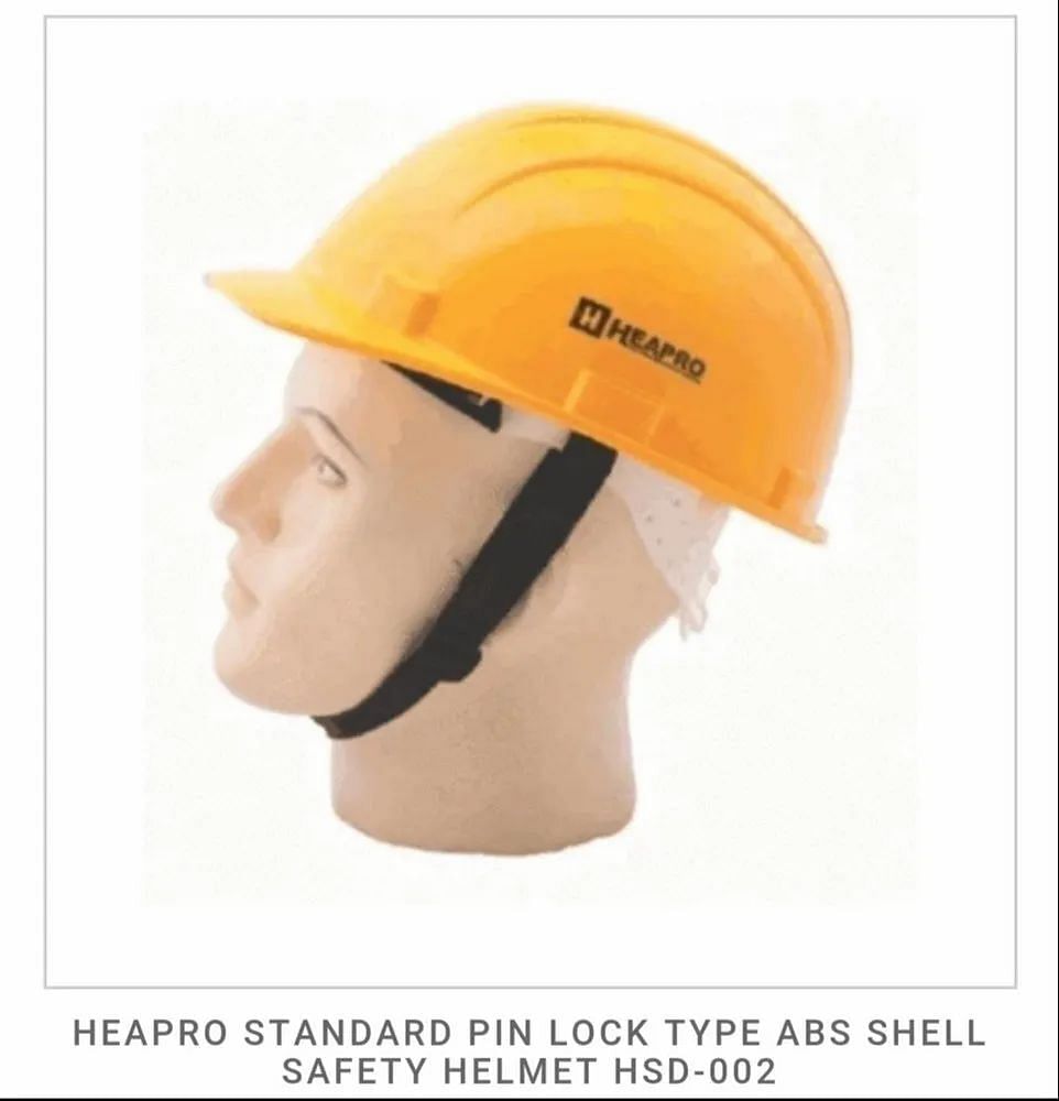 Nape Type / Ratchet Type HDPE Industrial Safety Helmets, For Head Protection