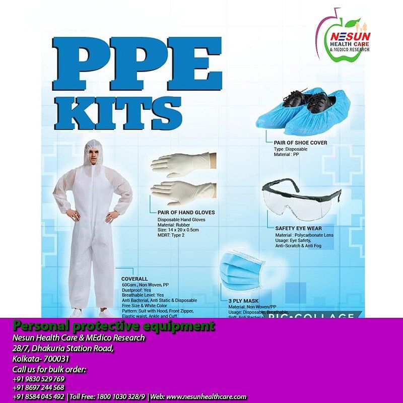 Non Woven Disposable Nesun PPE Kits, For Hospital