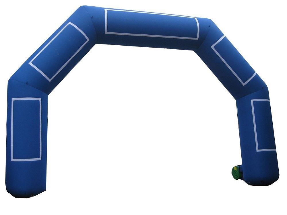 Nylon Parashoot Fabric Blue Inflatable Arch Gate