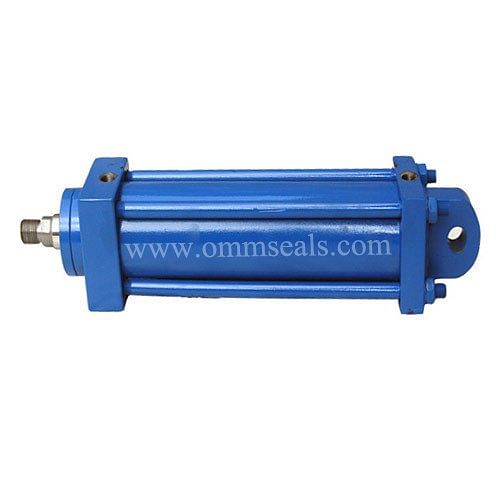 OMM SEALS Iron Tie Rod Mounting Hydraulic Cylinder, Round, 300 Bar