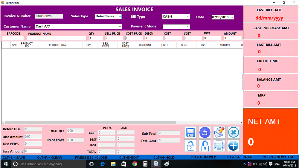 Online/Cloud-based Multi-user Stall Billing Software, Free Demo/Trial Available, For Windows