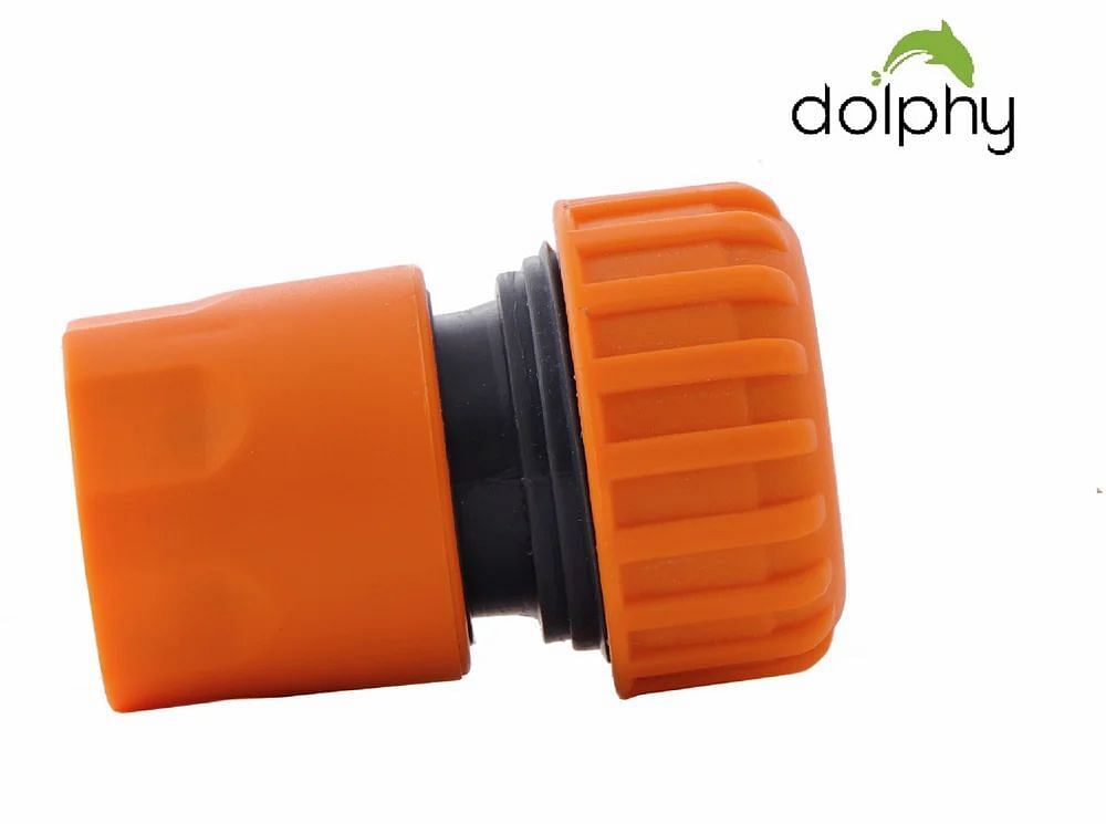 Orange Dolphy 1/2 Inch ABS Garden Water Hose Pipe Quick, For Domestic