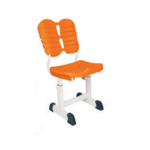 Orange Plastic Reader Chair, Dimension: 16 x 4.8 x 26.29 inch