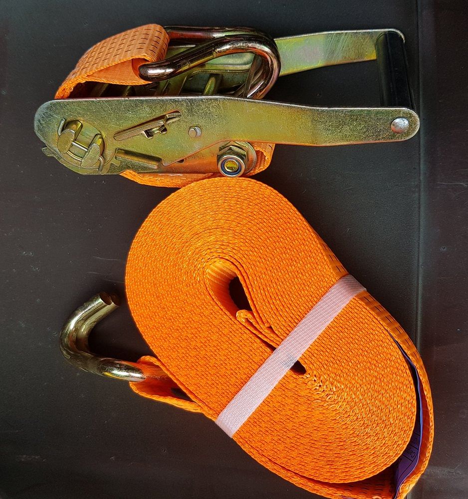 Orange Polyester Cargo Lashing Ratchet