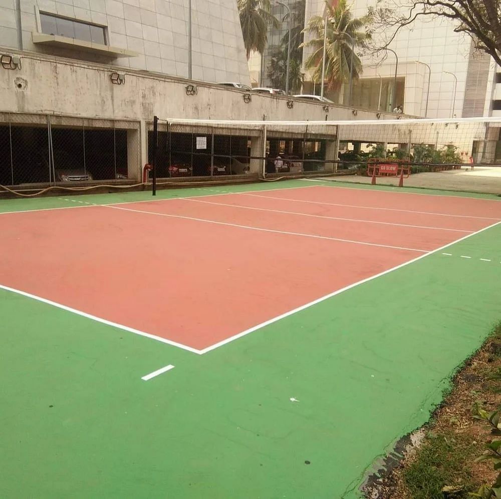 Outdoor Synthetic Volleyball Court Flooring Service