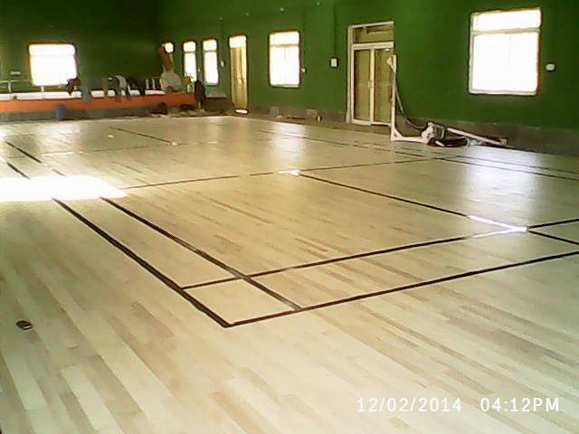 Outdoor Wooden Flooring Maple Wood Flooring Badminton Court