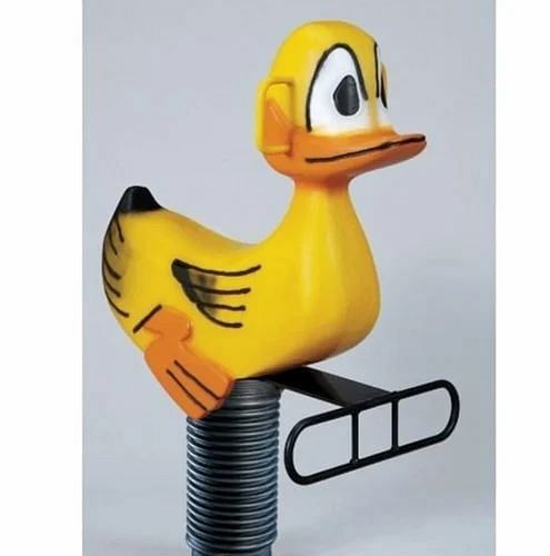 Outdoor Yellow Duck Spring Toy