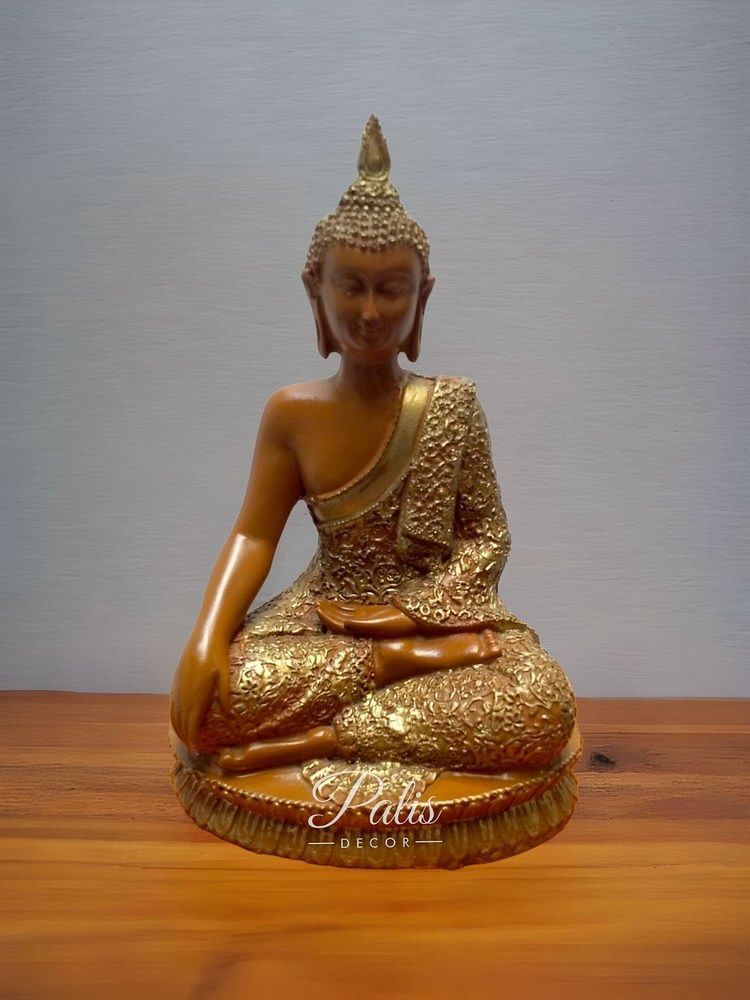 Palis Decor Brown Decorative Fiber Buddha Statue, For Decoration, Size/Dimension: 6.5x3x8inch