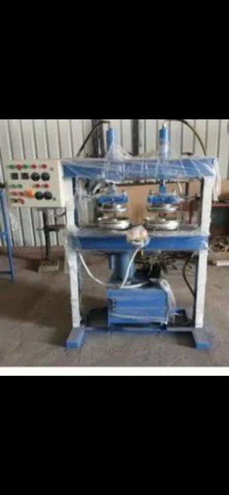 Paper Plate Duble Die Double Cylinder Sami Automatic Machine, 380 V