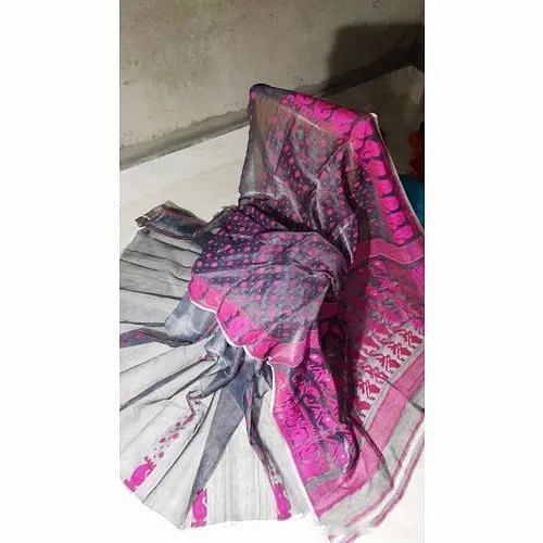 Party Wear Printed Indian Jamdani Saree