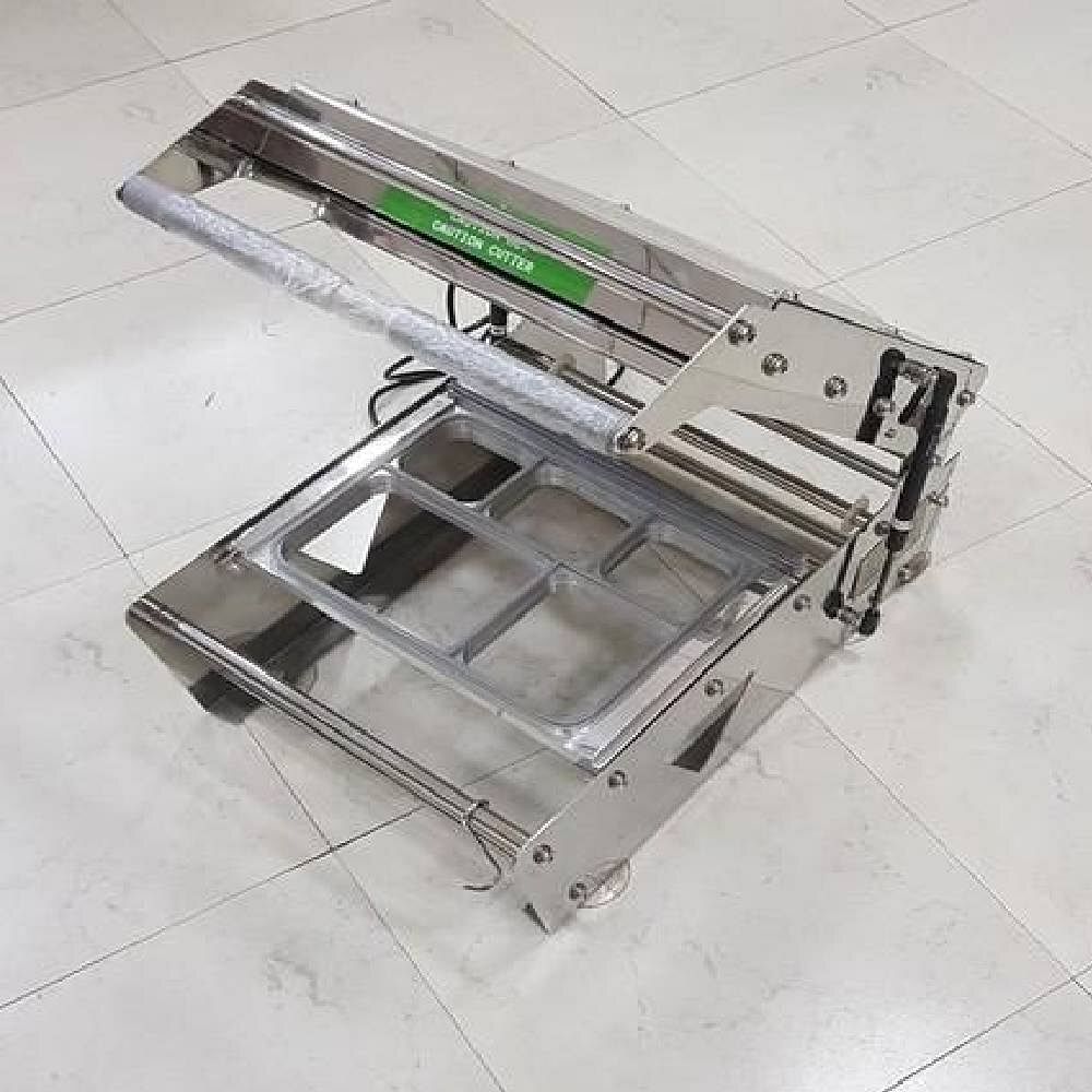 PET 5 Portion Meal Tray Sealing Machine, Voltage: 220V