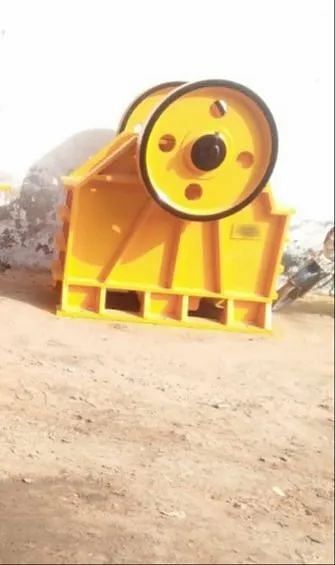 PEW Mild Steel Single Toggle Jaw Crusher 24""X15'''', For Stone, Capacity: 50-55 Tph