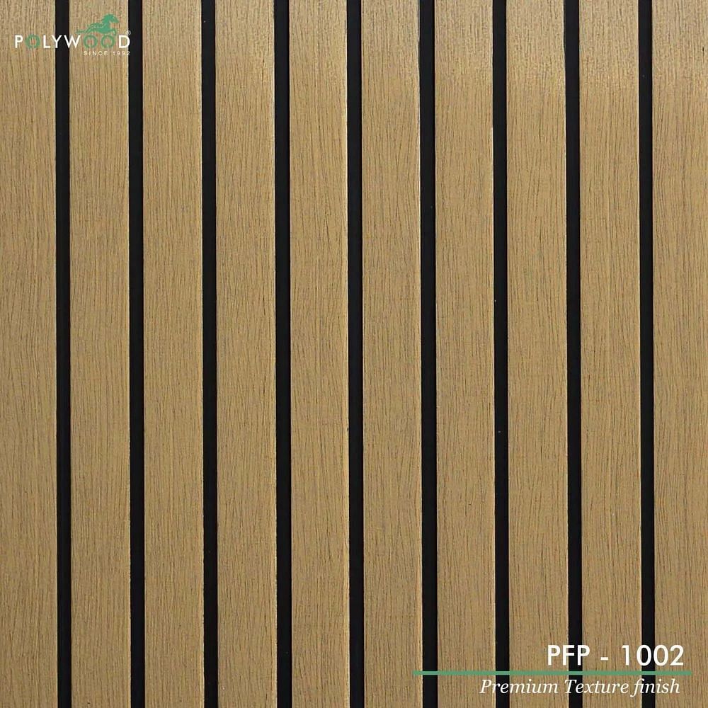 PFP 1002 Polywood PVC Wall Fluted Panel, For Commercial, 8x4 Inch