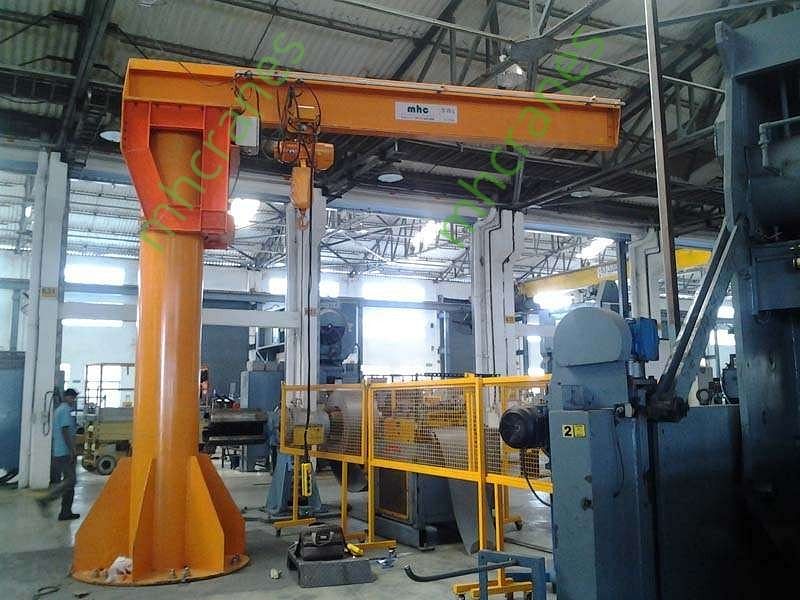 Pillar Mounted Jib Crane, Jib Length: 5 M, Max Lifting Capacity: 0-5 ton