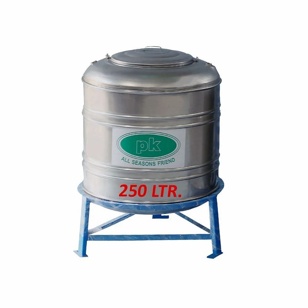 PK Stainless Steel (SS 304 / SS 316) Water Tank 250 Liters, Less than 1000 L