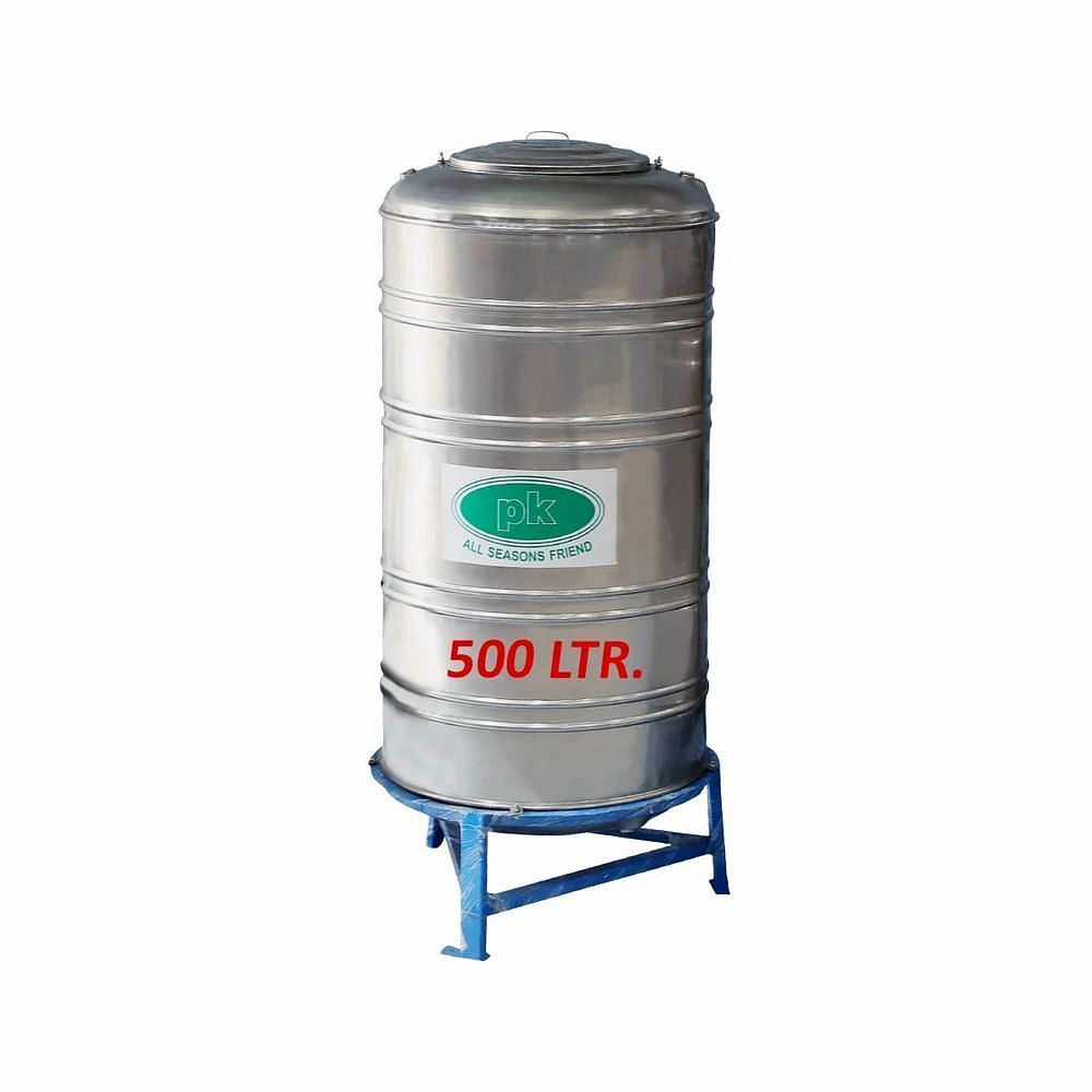 PK Stainless Steel Water Tanks 500 Ltrs (SS 304 / SS 316), Less than 1000 L