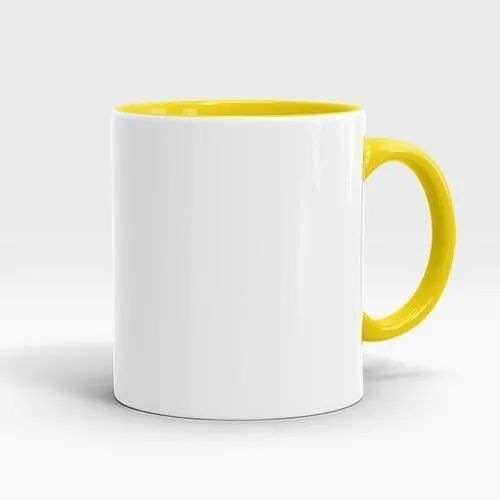 Plain Ceramic Sublimation Inner Color Mug SICM112, For Gifting, Size/Dimension: 8 - 15 Oz