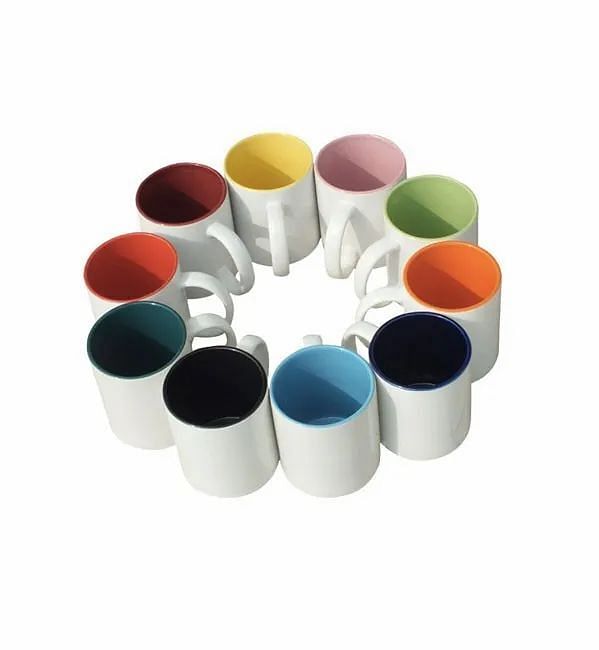 Plain Inner Color Mugs, For Home,Offices, Capacity: 350 ml