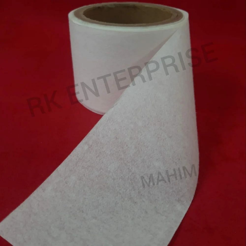 Plain White Soft Airlaid/Tissue, For Sanitary Pad,Facial Tissue, Size: Roll Form