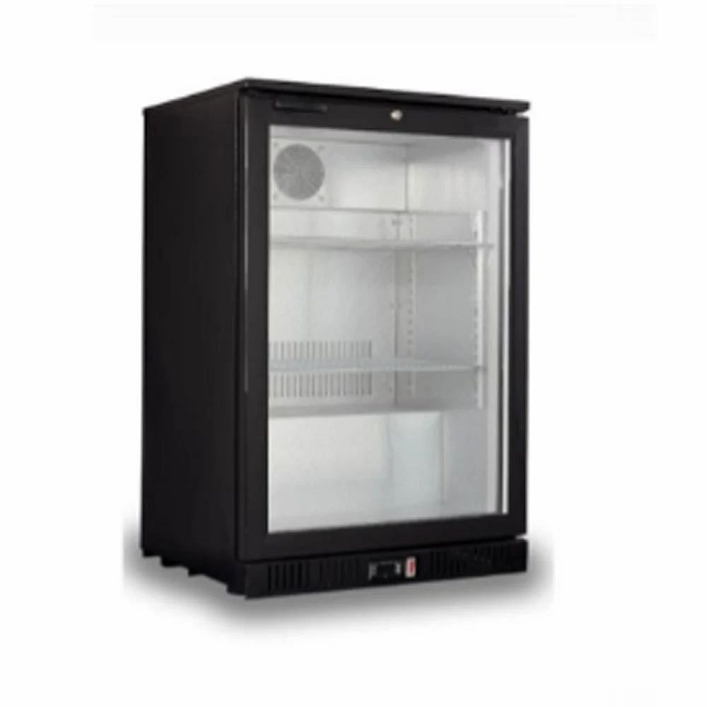 Plastic 1 Back Bar Chiller Single Door, 100 L, Black