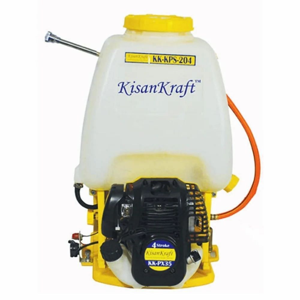 Plastic 1 HP Kisankraft KK-KPS-204 Knapsack Power Sprayer, 20L