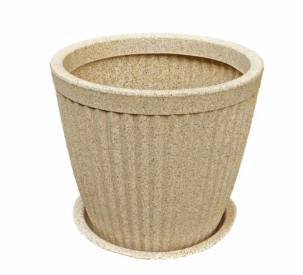 Plastic 14 Inch Round Planter, For Home