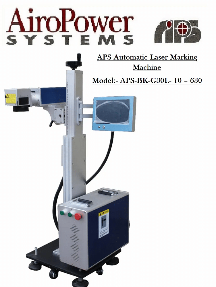 Plastic APS Automatic Laser Marking Machine Model APS - BK - G 30L - 10 - 630