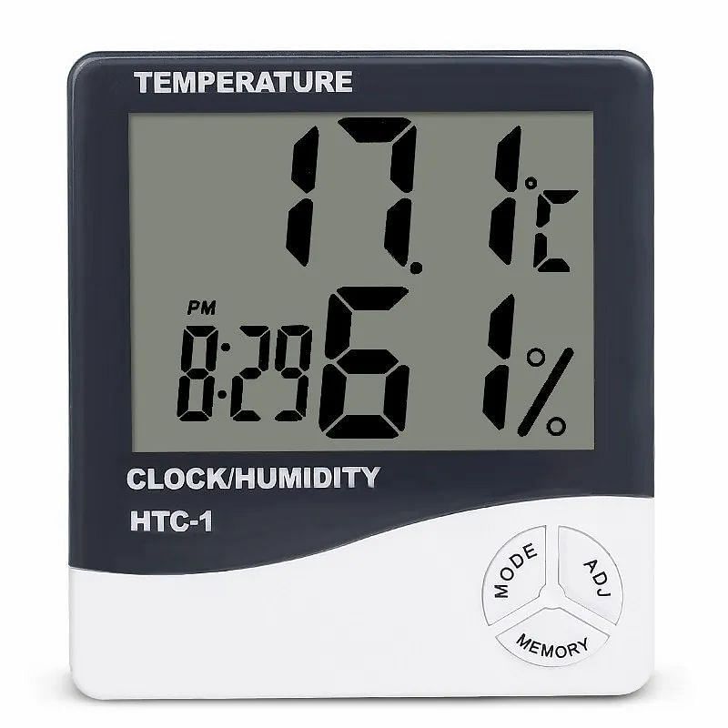 Plastic Digital Thermo Hygrometer Htc2, For Industrial, Model Name/Number: HTC-1,HTC-2