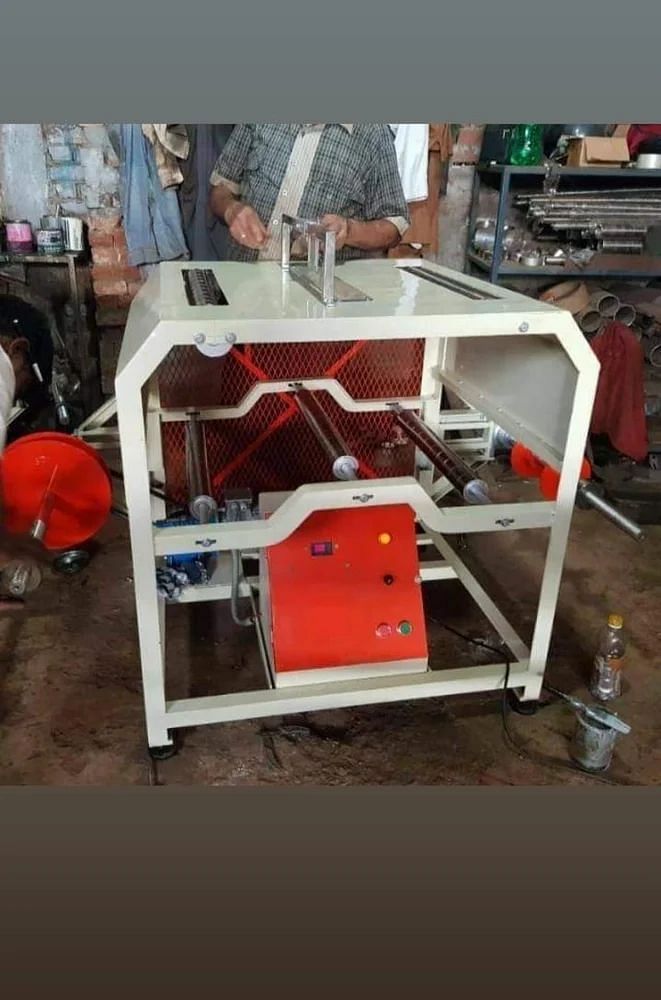 Plastic Mild Steel Mini Roll Rewinding Machine