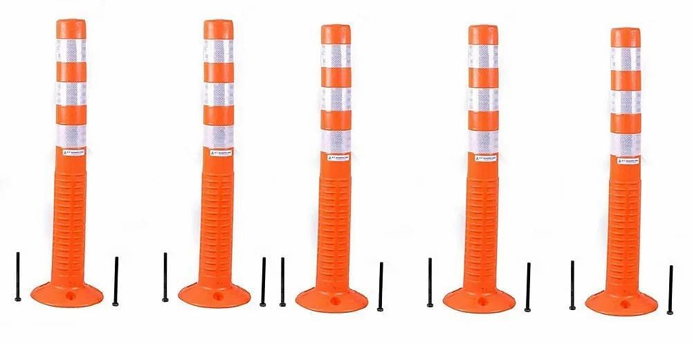 Plastic Orange Flexible Posts For road