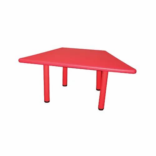 Plastic Red Trapezium Table, Size: 48 x 24 x 20 mm