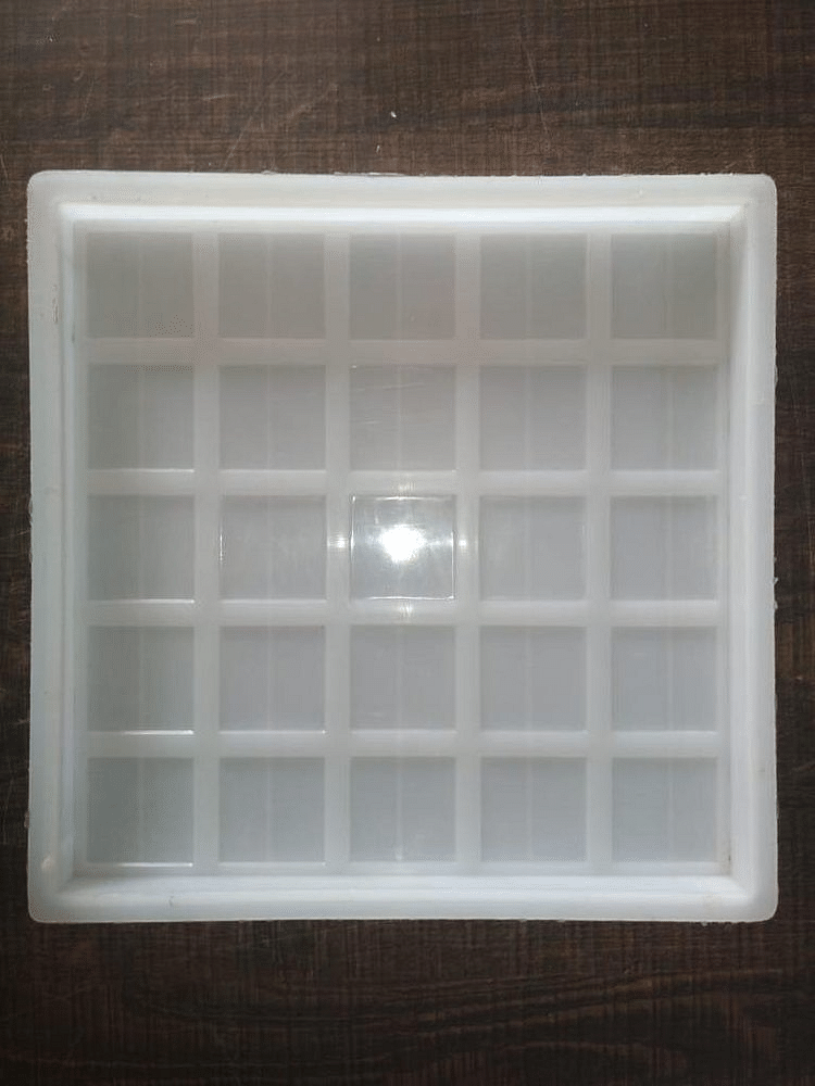 Plastic Silicon Chequered Tiles Moulds