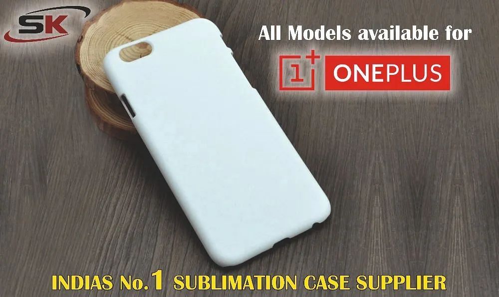 Plastic White 3D Sublimation Mobile Cover for One Plus