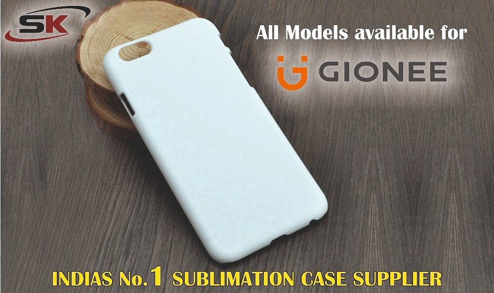 Plastic White 3D Sublimation Mobile Cover for Gionee